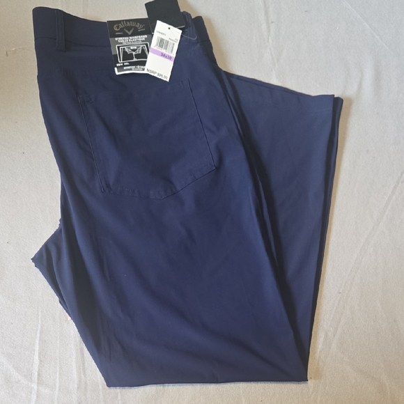 Callaway Other - NWT Callaway Pants 38x30 (40x29) Stretch Waistband Opti-Dri Golf Performance